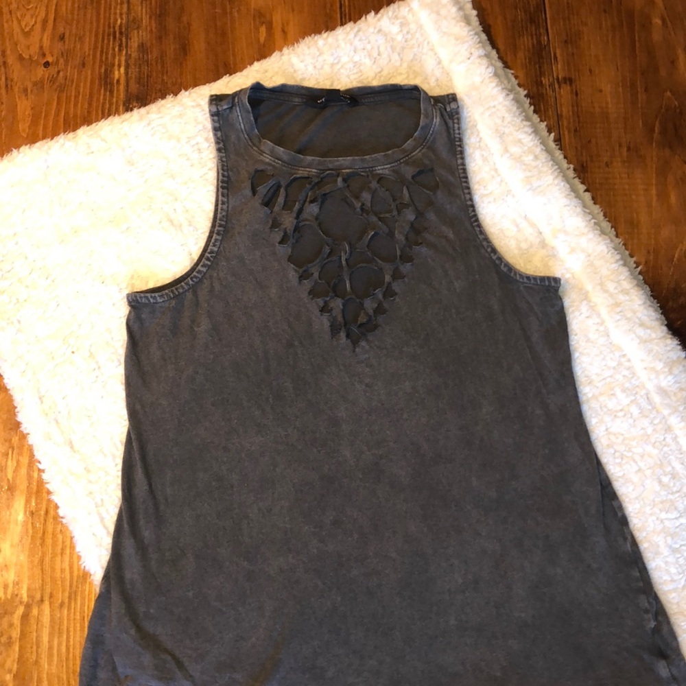 Rock & Republic Gray Muscle Tee